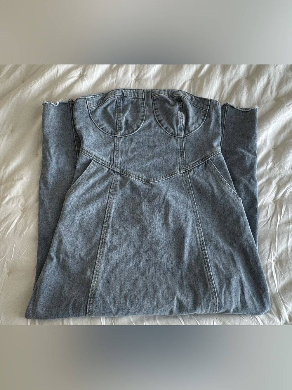 Women’s Strapless Denim Dress